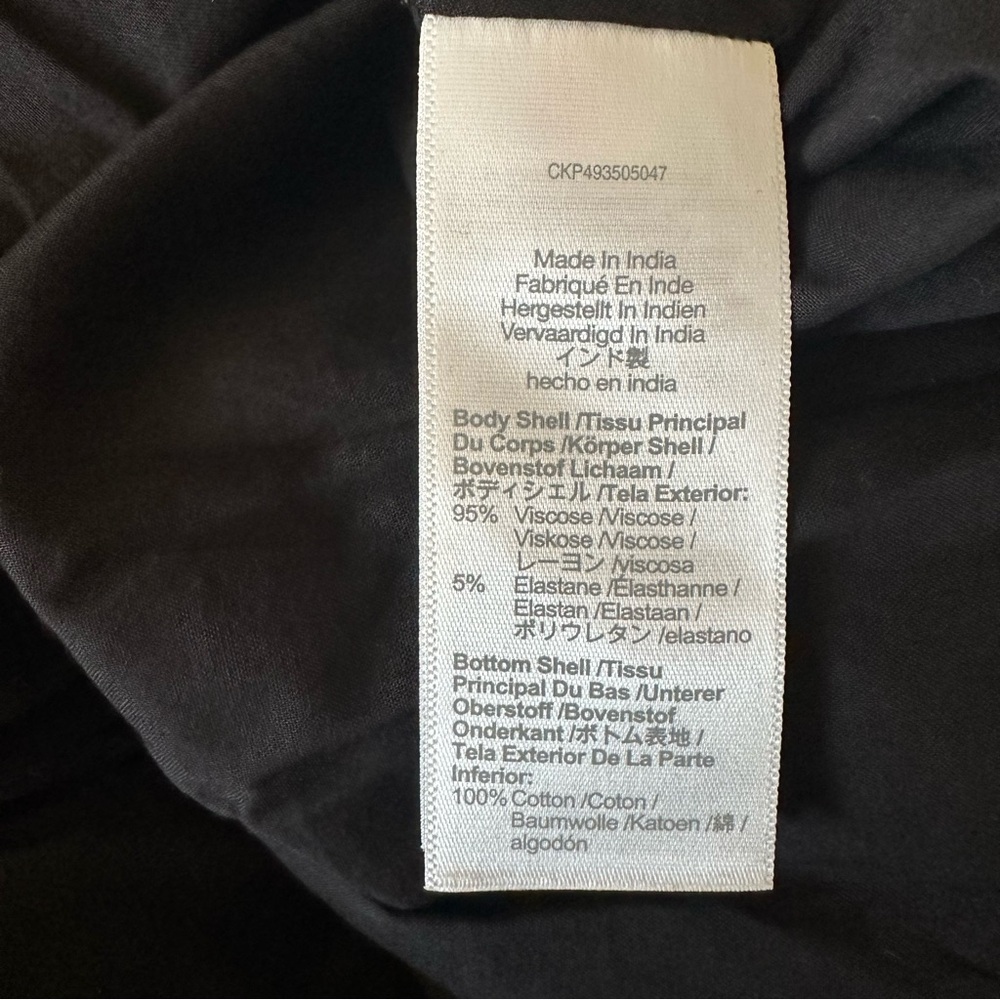 Madewell Dress Womens Midi Bubble-Hem Fit Flare Black Balletcore Size 0 NEW - Picture 8 of 8